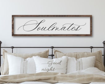 Wood Couple Master Bedroom Wall Decor, Master Bedroom Signs, Above The Bed Wood Wall Sign, Newlyweds Gift, Wood Bedroom Sign