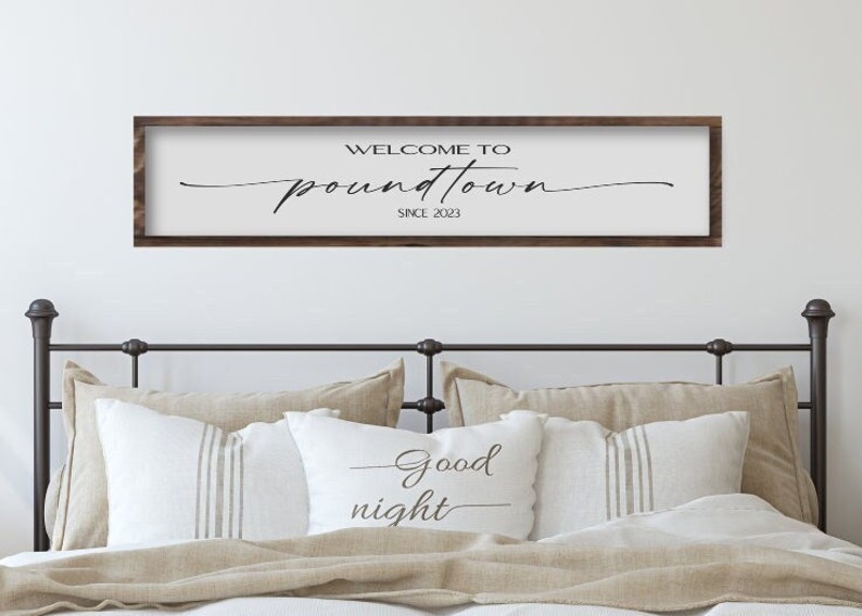 to Poundtown Sign Master Bedroom Sign Bedroom Wall Etsy