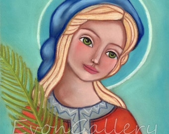 Lucía de Siracusa, Santa Lucía, arte cristiano, lámina artística, decoración de pared, patrona, santa, regalo bautista, regalo de confirmación, comunión
