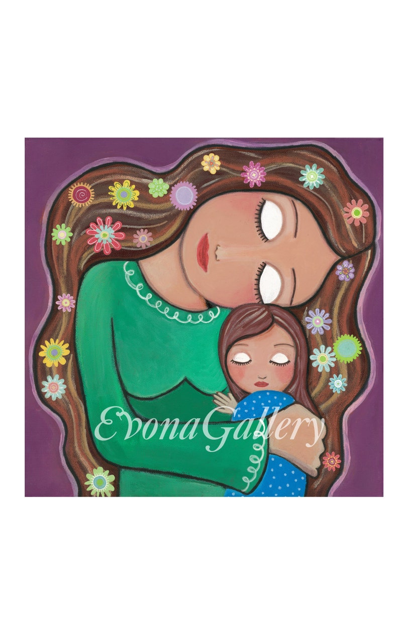 Mother's love Print  10 x 10inches 25 x 25 cm Mixed image 0