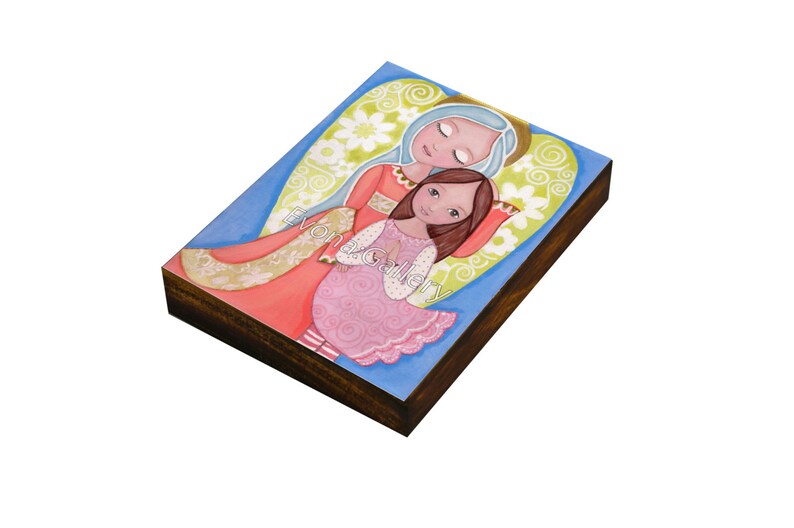 Guardian Angel 2  Print mounted on Wood panel size 4 x 6 image 0