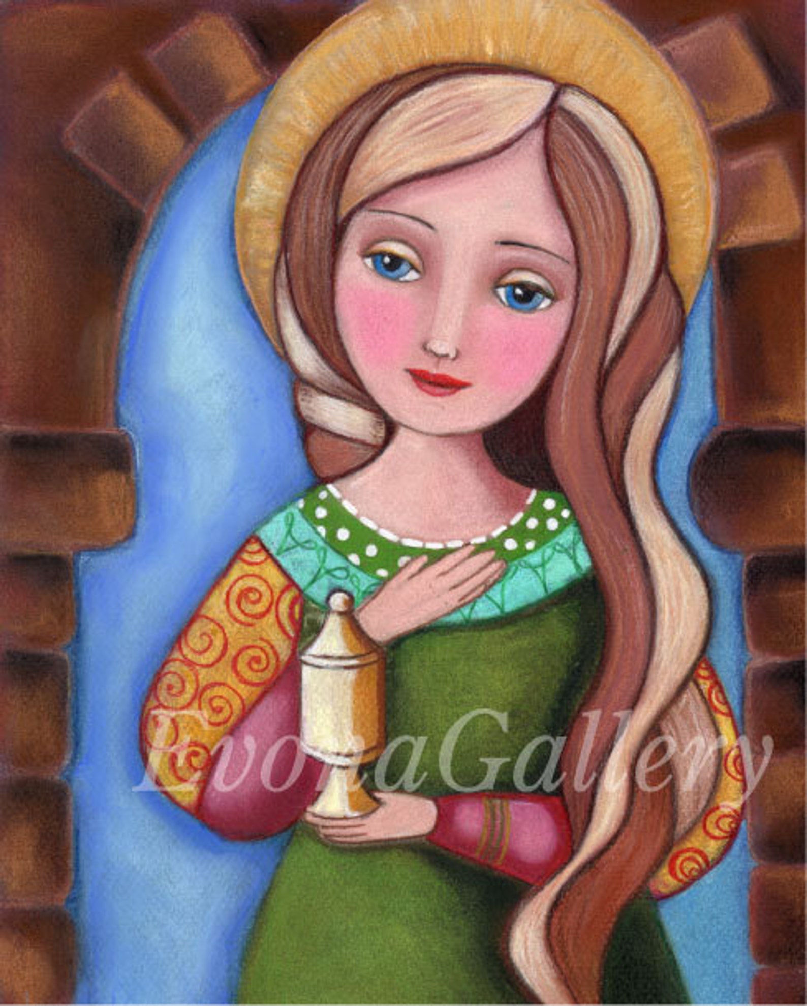 Saint Mary Magdalen Mary Magdalen Patron Print of Original Etsy