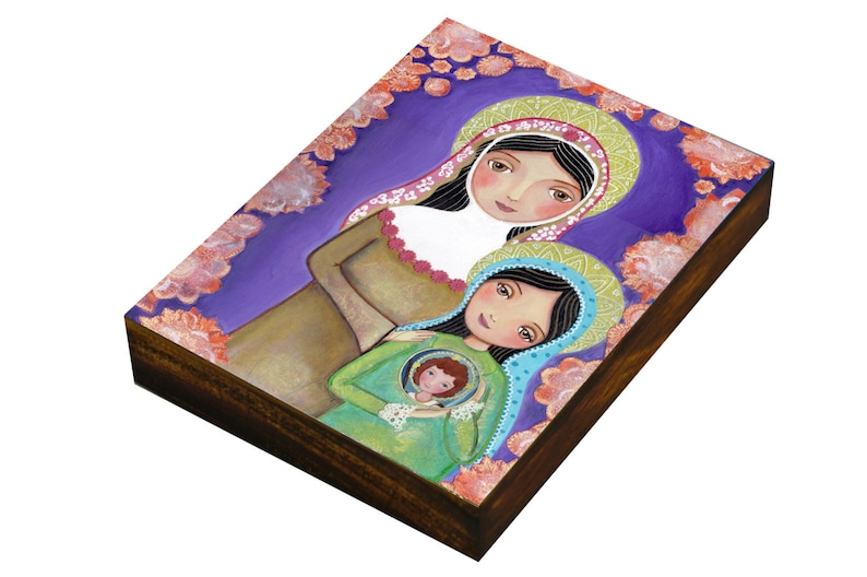 St. Anne the mother of the Blessed Virgin Mary  Print mounted image 0