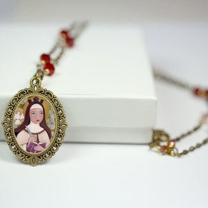 Jewelry Handmade Art Pendent Necklace &quot; Saint Teresa of Jesus, Teresa of Ávila&quot;