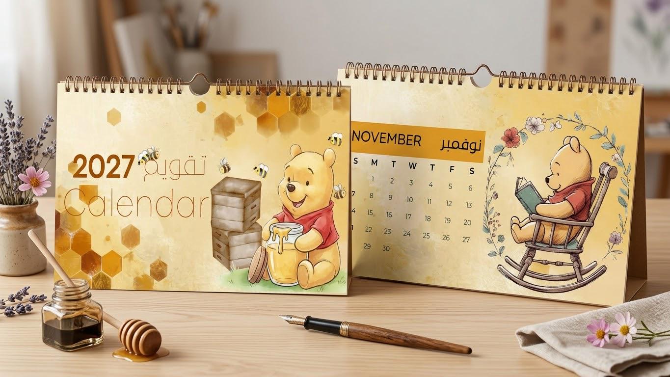 Winnie Pooh Calendar - Etsy