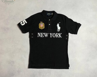 Ralph Lauren New York City Edition pikétröja – svart