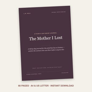 Loss of Mother Grief Journal Printable, Mom Memorial Keepsake PDF, 30 Day Grief Workbook, Letters to Mom in Heaven, Sympathy Gift