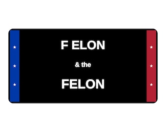 F Elon & the Felon Bumper Sticker | Political Vinyl Decal