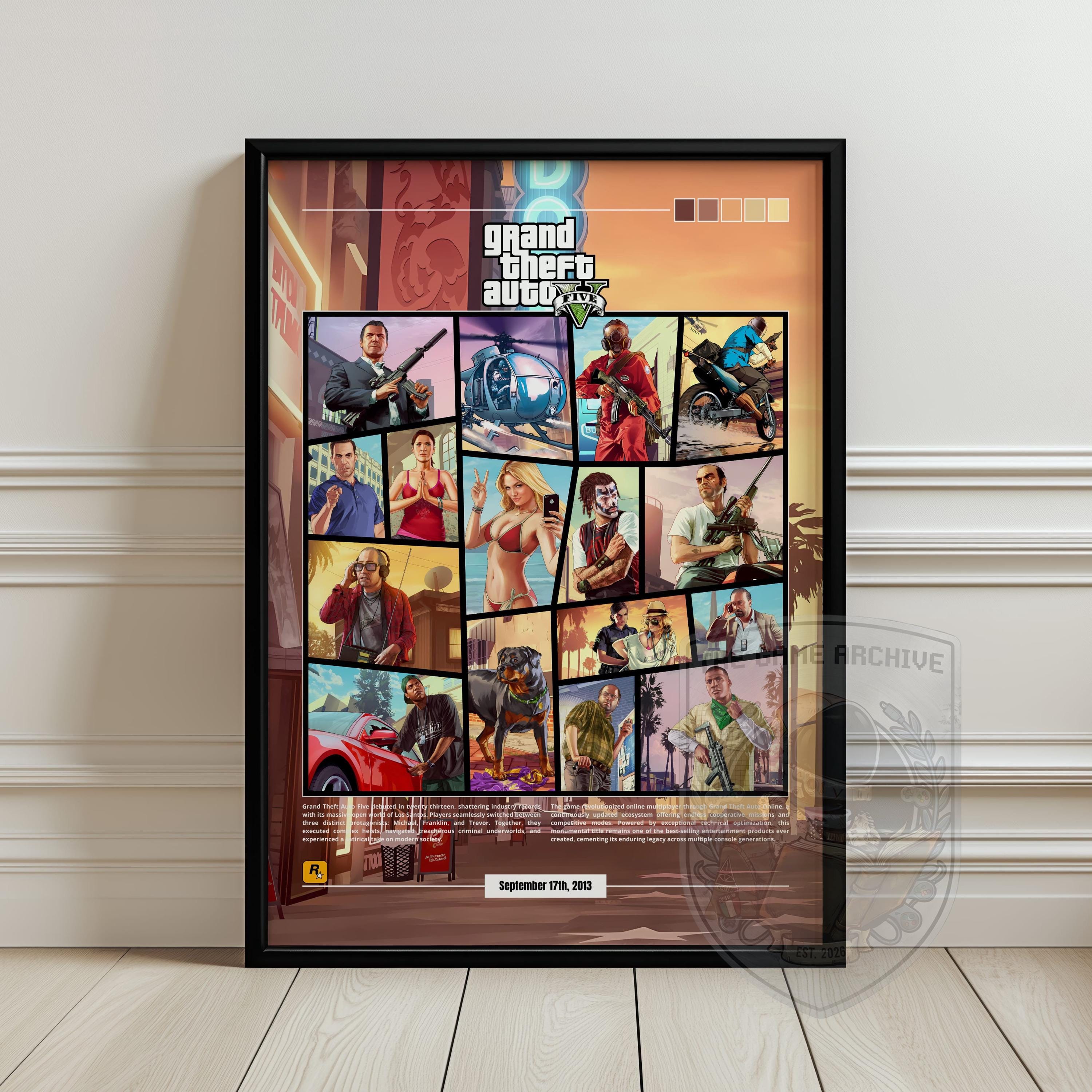 Gta 5 Poster - Etsy
