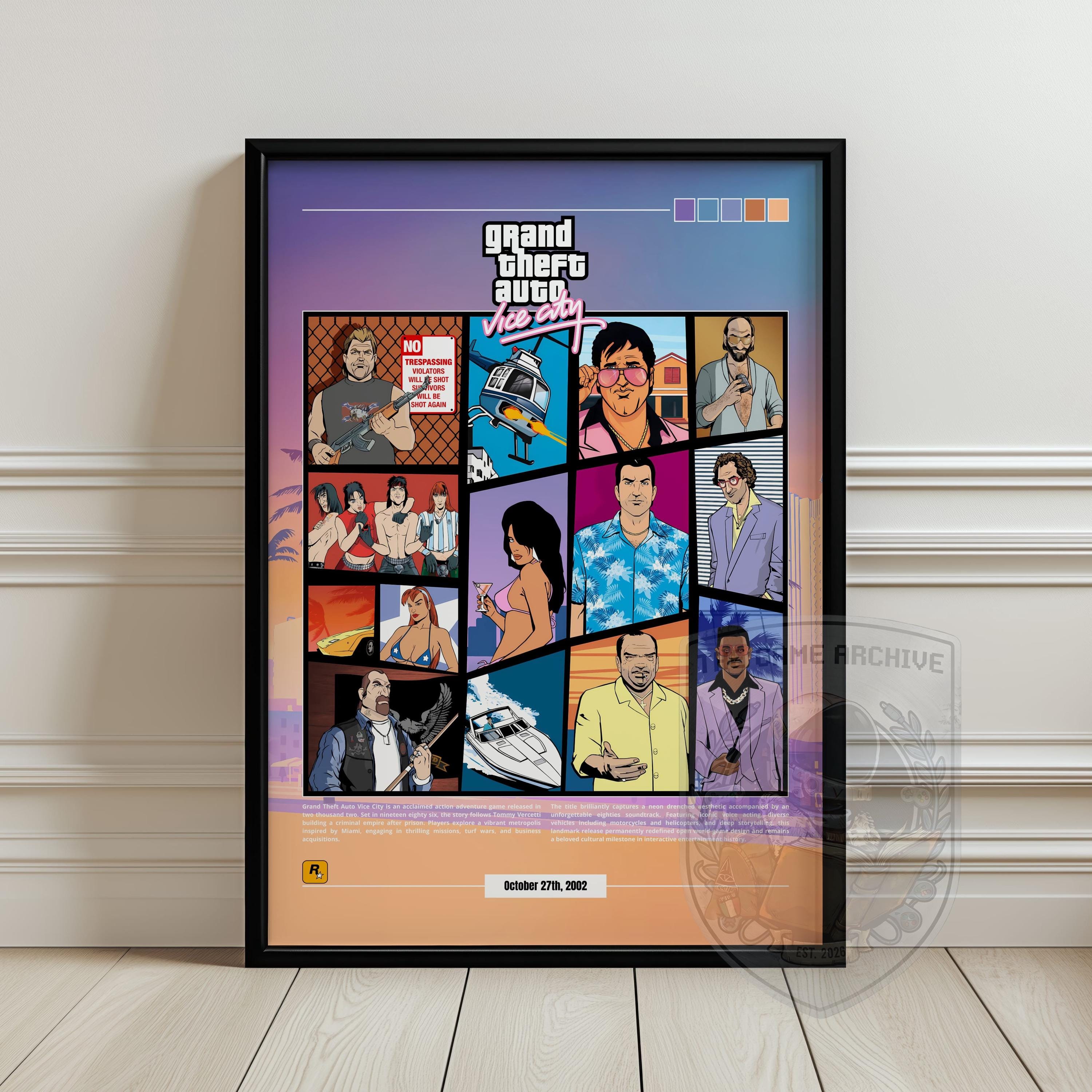 Grand theft auto poster - Etsy 日本