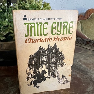 Charlotte Brontë de Jane Eyre - 8ª edición - Impresión Vintage 1969