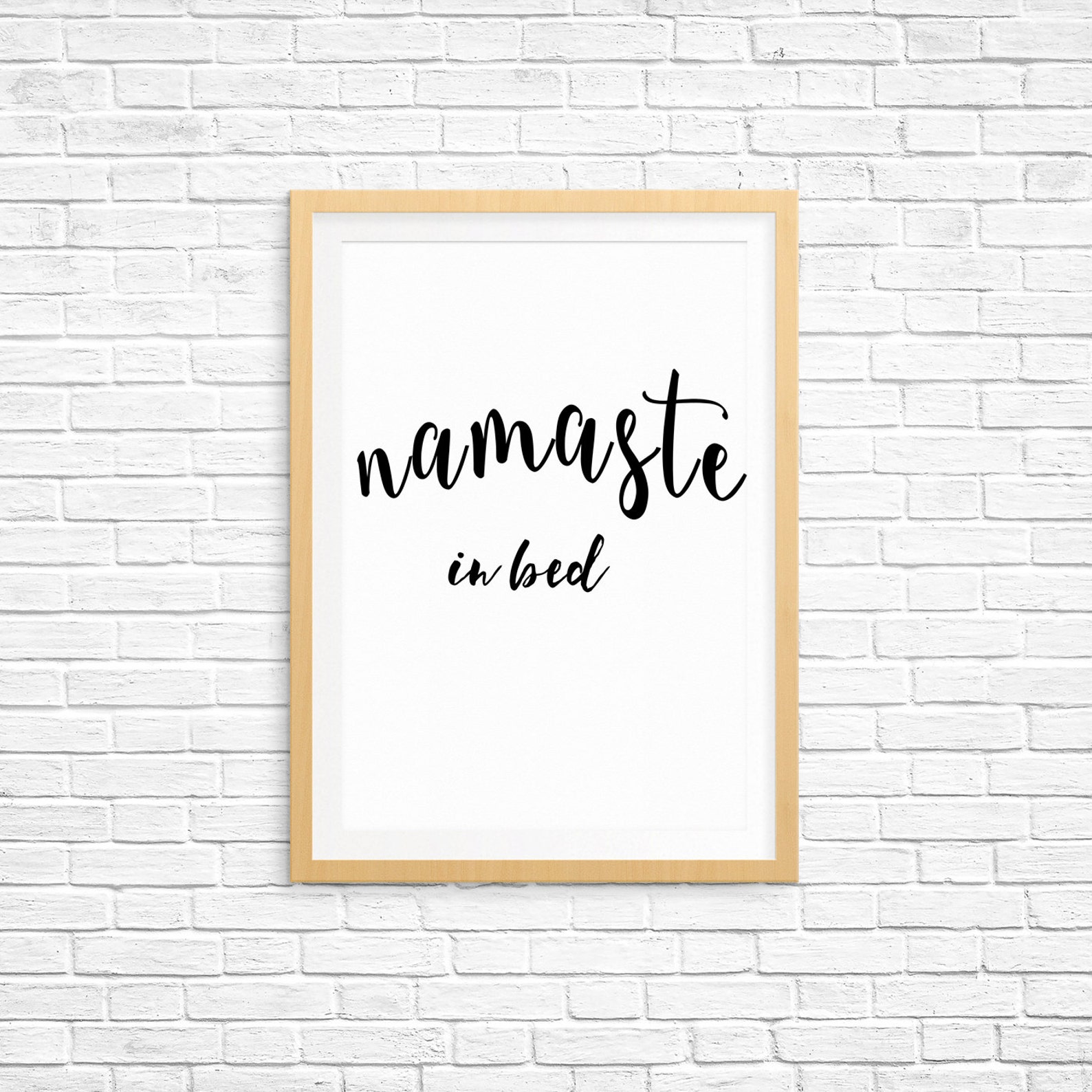Namaste in Bed Print Digital Download Print - Etsy UK