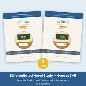 Peut inclure: Deux journaux d'&eacute;tude et de r&eacute;flexion sur le roman Frindle d'Andrew Clements. Les couvertures pr&eacute;sentent une illustration de salle de classe avec un tableau noir et un crayon, marqu&eacute;es pour les niveaux 2-4 et 4-5, par Randee Marie, avec corrig&eacute;s.