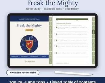 Étude du roman Freak the Mighty, niveaux 6 à 8, compréhension, vocabulaire (numérique + imprimable)