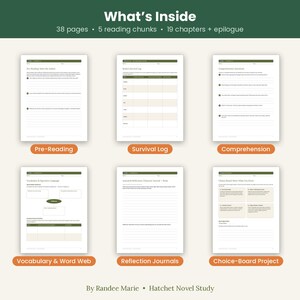 Romanstudiepaket för mellanstadiet, 8 enheter, utskrivbart + GoodNotes digitalt (årskurs 4-8) bild 5