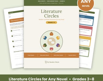 Fiches de rôles pour les cercles de lecture à imprimer, pour tout roman, niveaux 3 à 8 (PDF)