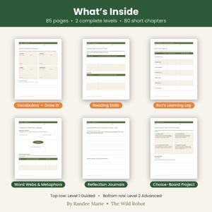 Peut inclure: Une ressource &eacute;ducative num&eacute;rique intitul&eacute;e What's Inside comprenant 85 pages, 2 niveaux et 80 chapitres. Six feuilles de travail blanches &agrave; en-t&ecirc;tes vert fonc&eacute; pr&eacute;sentent des sections pour le vocabulaire, la lecture, les journaux et projets.