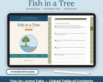 Étude du roman « Fish in a Tree » de Lynda Mullaly Hunt, niveaux 6 à 8, compréhension, vocabulaire (téléchargement numérique)