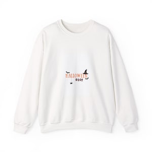 Halloween Boo! sweatshirt | witch hat, bats, spooky text