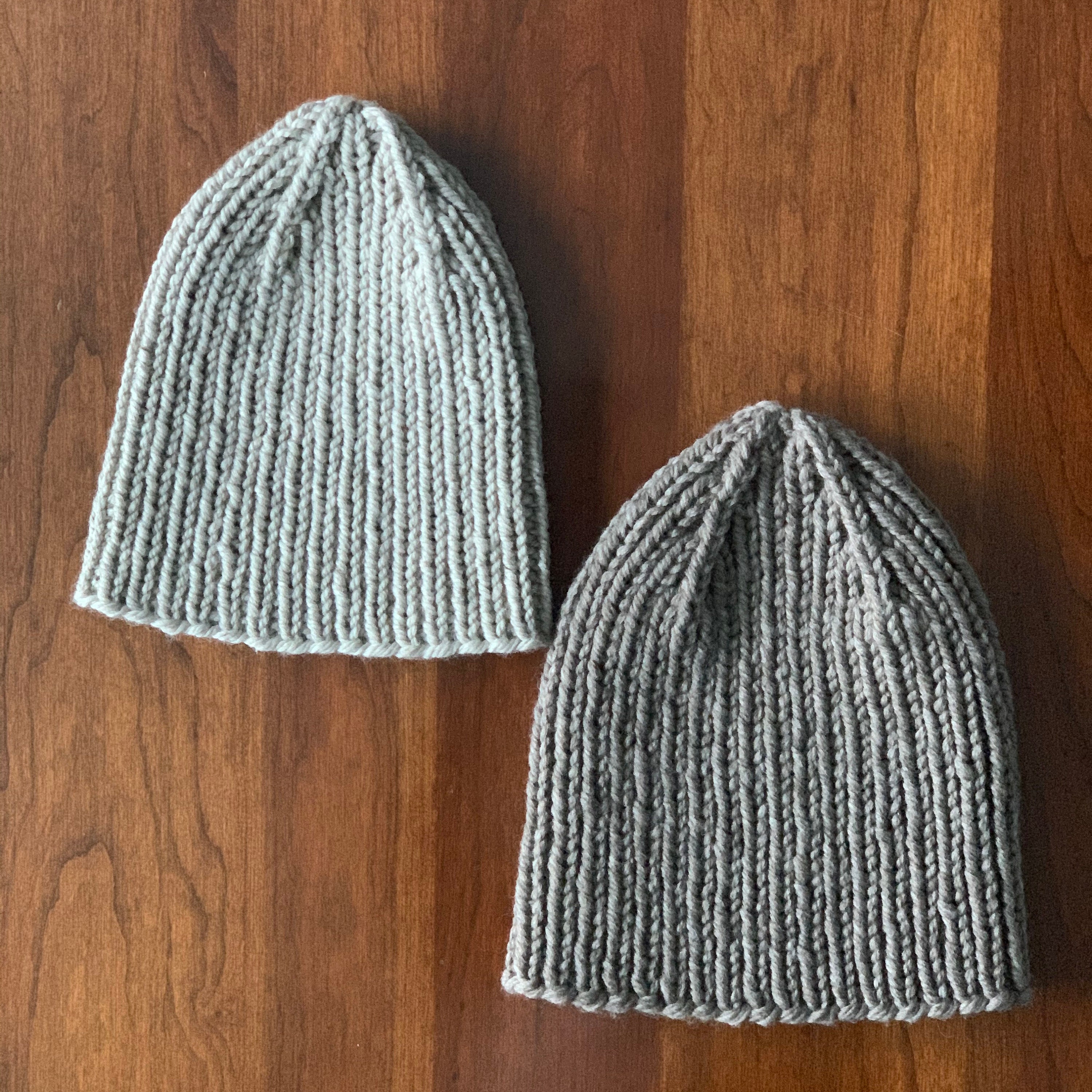 KNITTING PATTERN The PIXIE Hat // Simple Ribbed Toque Beanie with 4