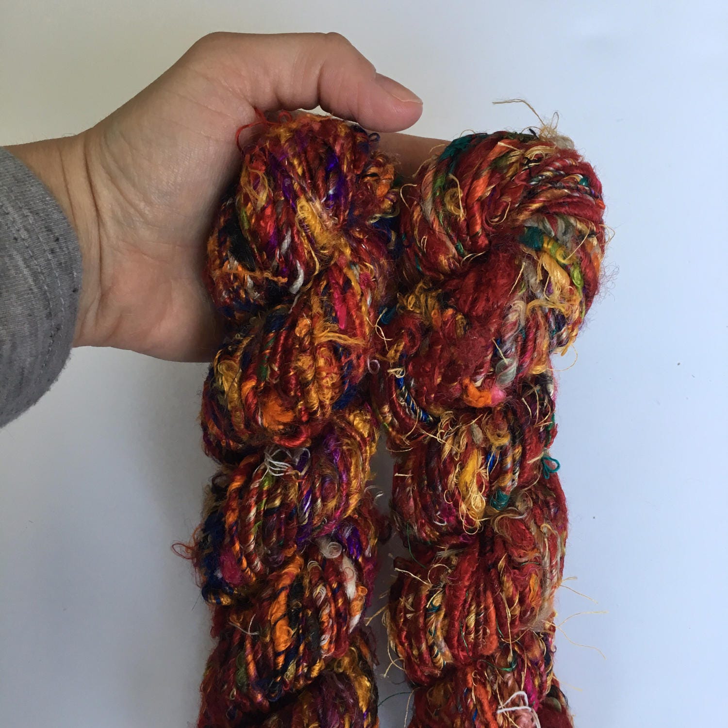 Multicolor Banana Fiber Yarn Art Yarn Handmade, EcoFriendly