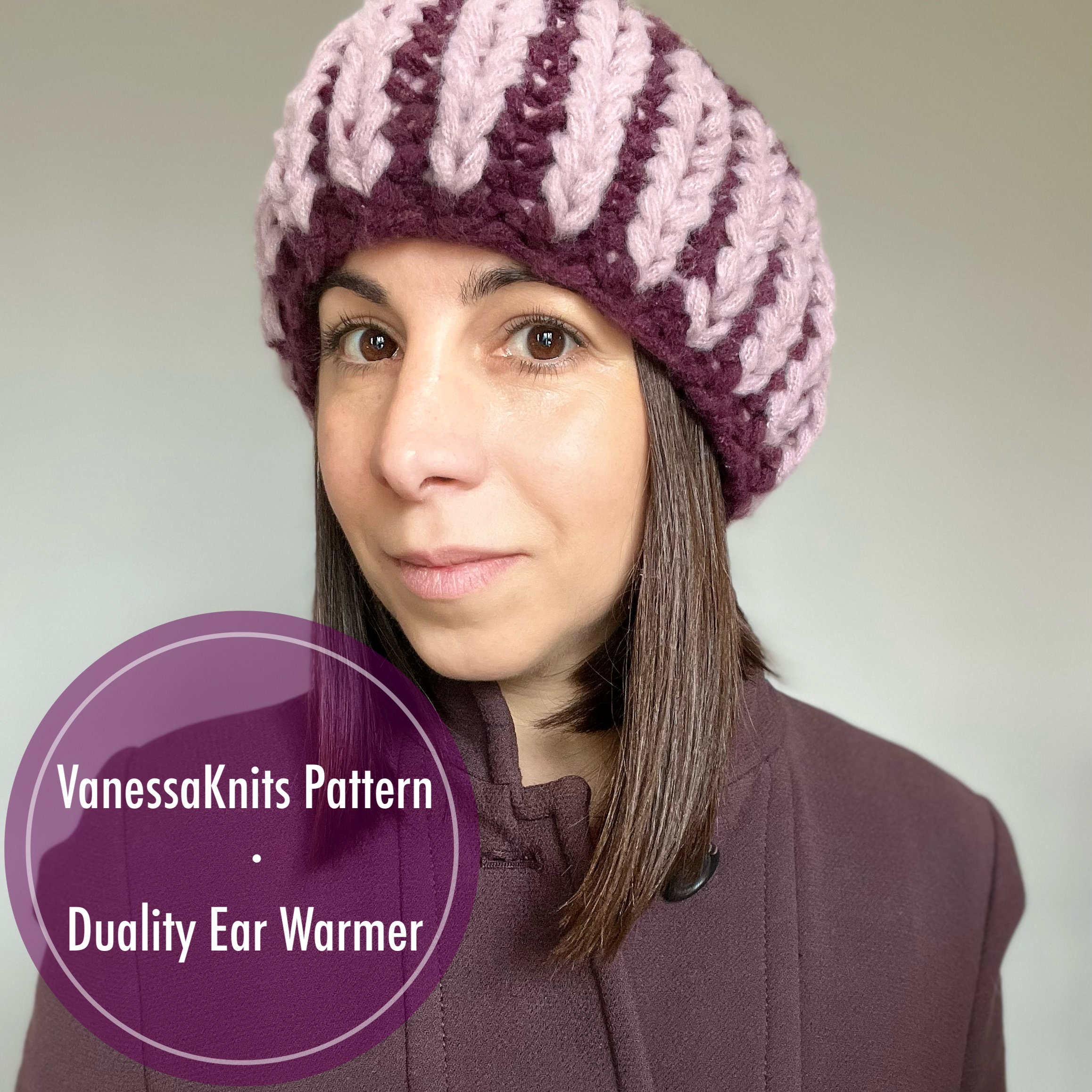 KNITTING PATTERN - Duality Ear Warmer - Reversible Headband