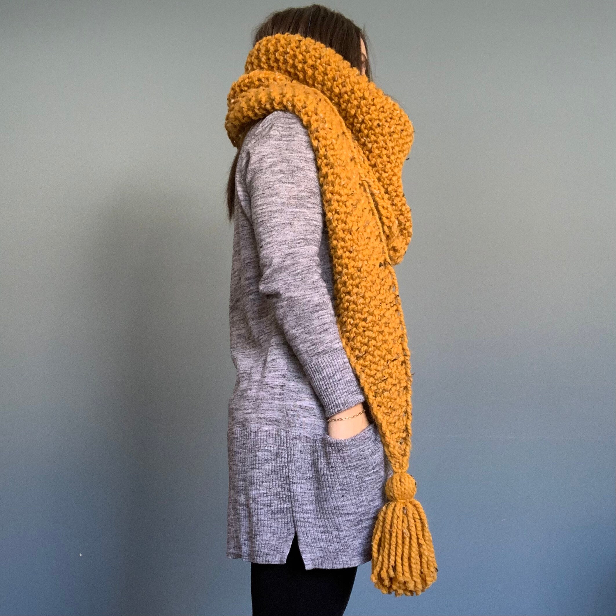 Chunky Woven Scarf Tutorial - A Beautiful Mess