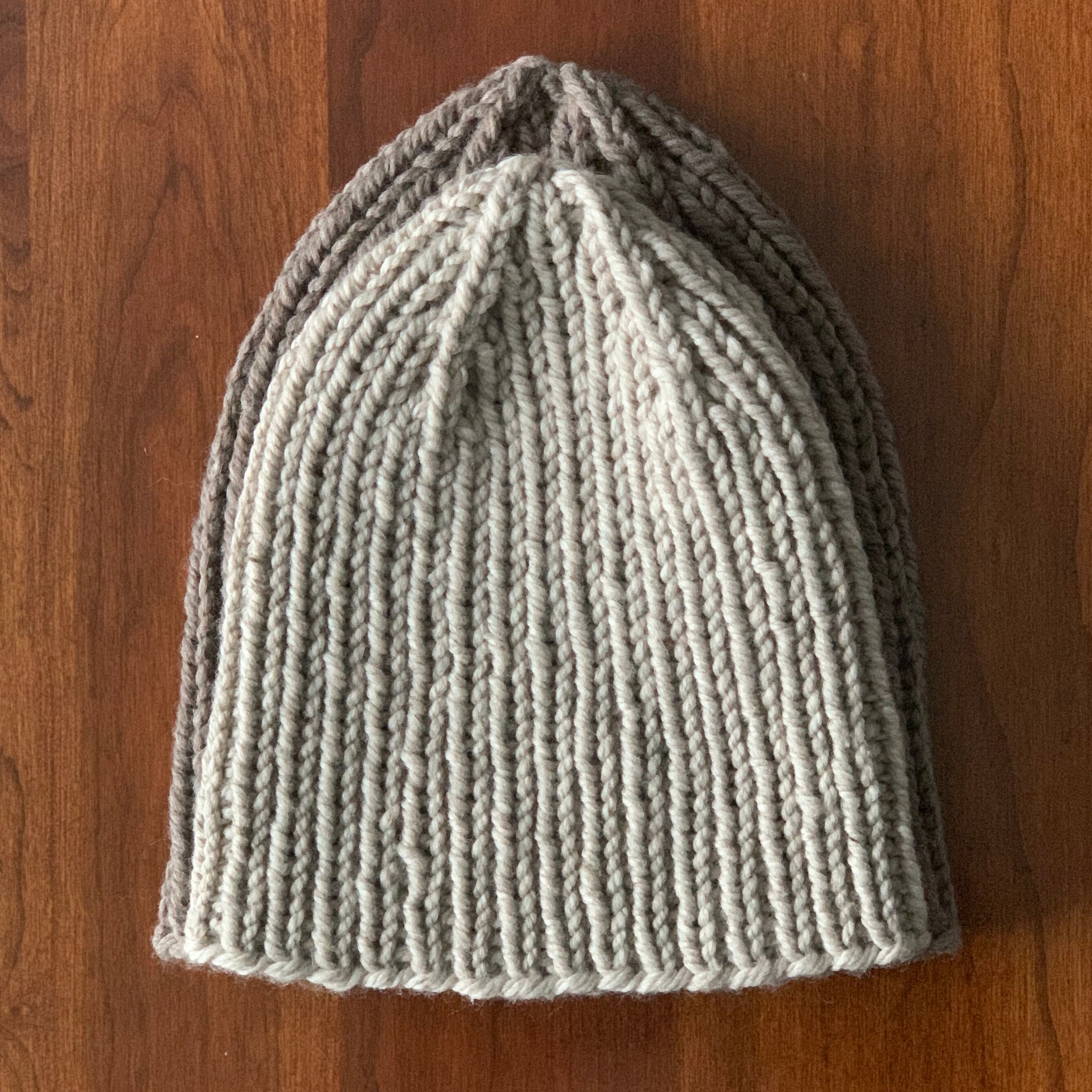 KNITTING PATTERN The PIXIE Hat // Simple Ribbed Toque Beanie with 4
