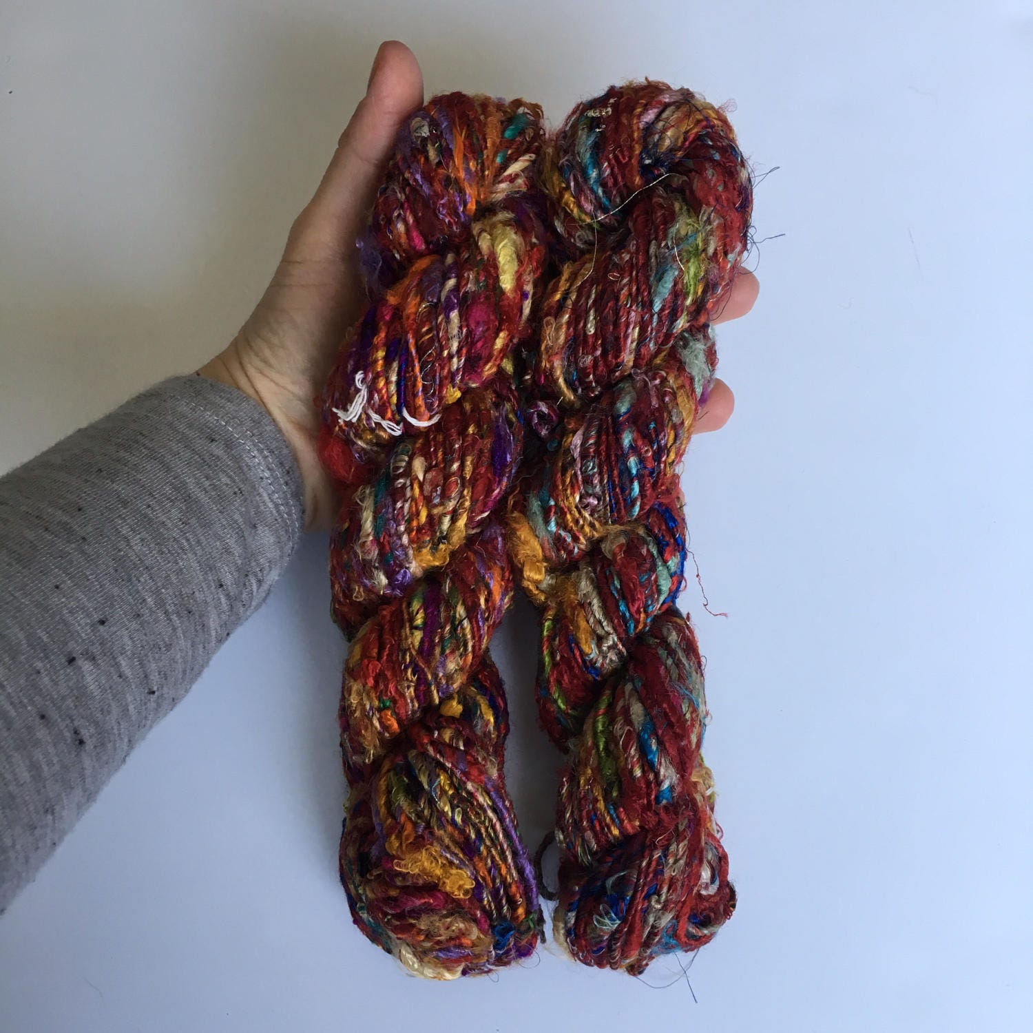 Multicolor Banana Fiber Yarn Art Yarn Handmade, EcoFriendly