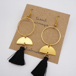 Tassel hoop earrings image 7