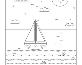 Outline for colouring, painting