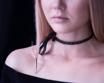 Leather Chocker Neclace
