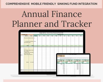 Personal Finance Annual Planner and Tracker Spreadsheet