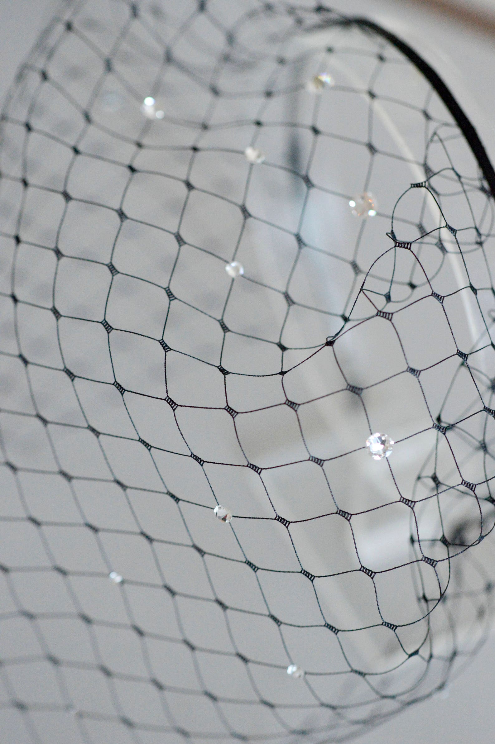 Black Birdcage Veil Black Veil Headband Marry Widow Veil Etsy Norway