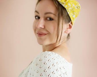 Headband Bow Wrap - Sewing Pattern - Wired Headwrap - Christmas bow headband