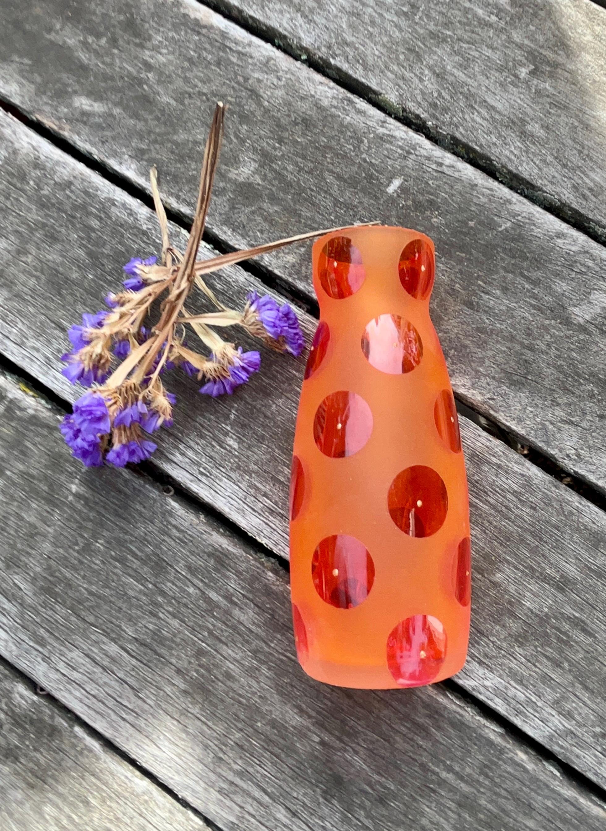 Orange Glass Vase