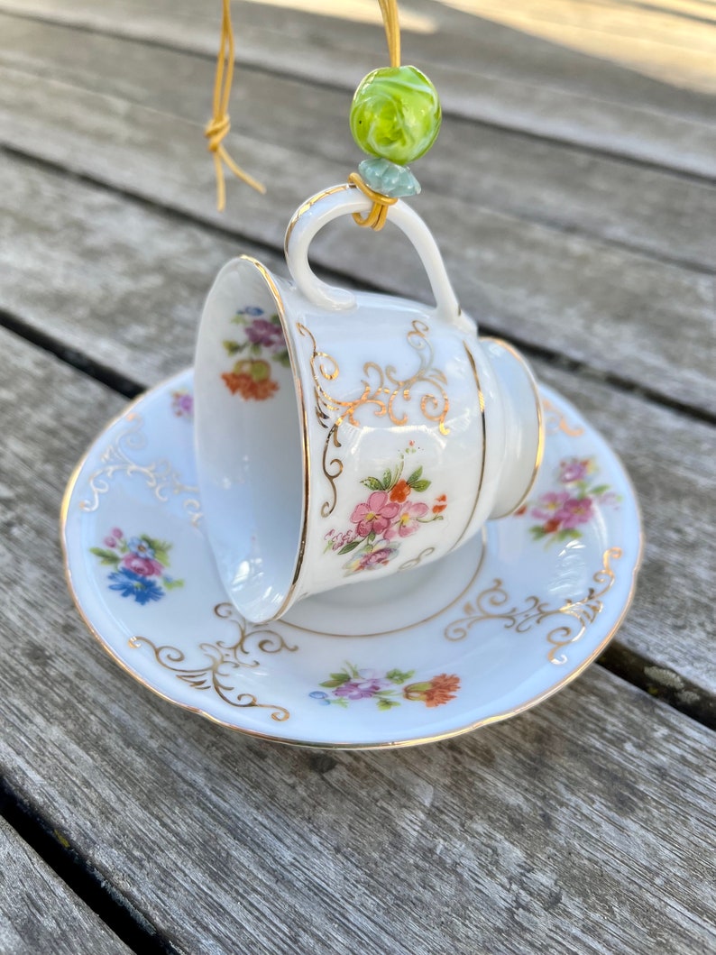 Mini Tea Cup Bird Feeder Upcycled Tea Cup Espresso Cup Etsy