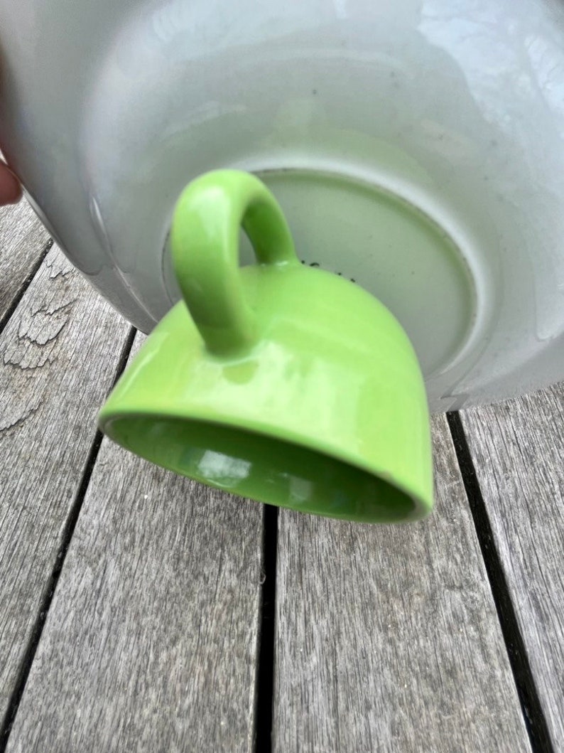 Green White Ring Dish Jewelry Holder Tiered Plate Trinket Etsy