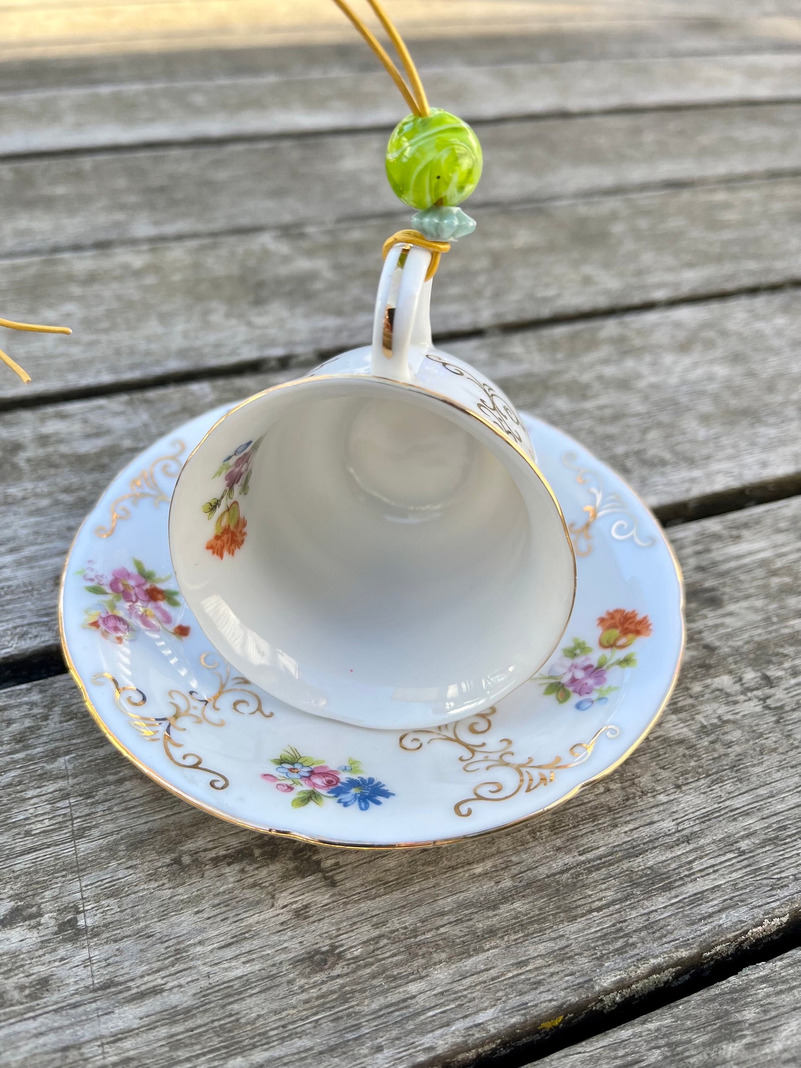 Mini Tea Cup Bird Feeder Upcycled Tea Cup Espresso Cup Etsy