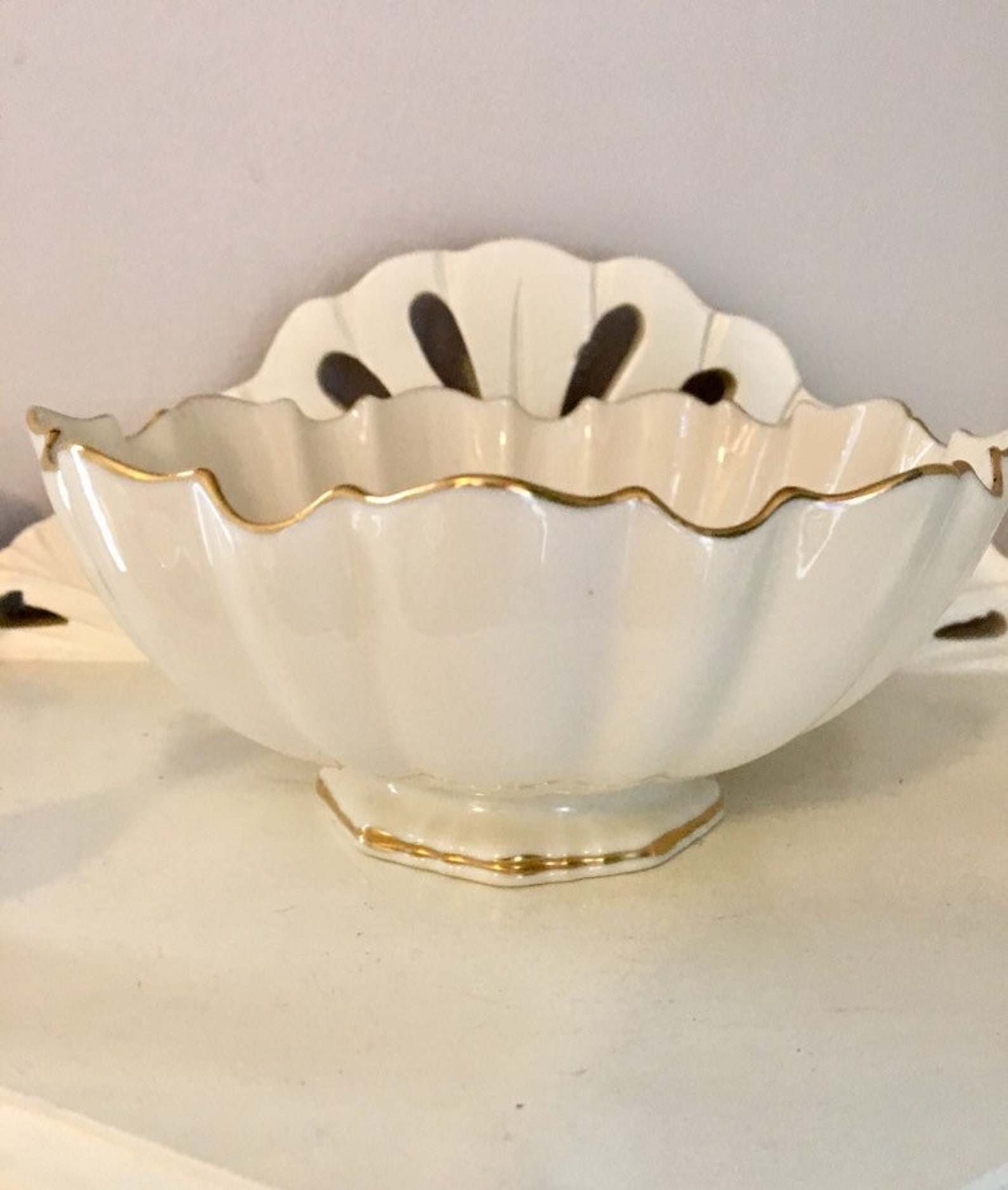 Lenox Symphony Candy Bowl Round Candy Dish Vintage Bowl Etsy