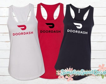 DoorDash Delivery Driver Women's Racerback Tank Top