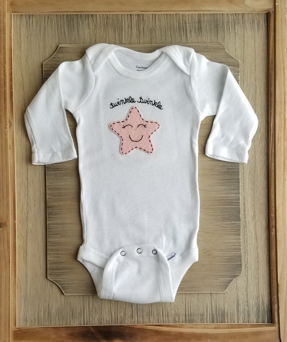 Twinkle Twinkle Little Star Baby one piece, Star bodysuit, Baby Star Il_570xn