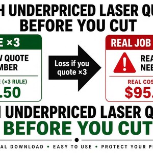 Laser CNC Pricing Rule Checker — Catch Underpriced Quotes Before You Cut image 5