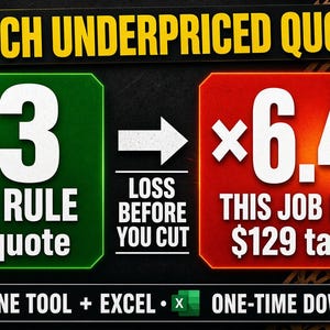 Laser CNC Pricing Rule Checker — Catch Underpriced Quotes Before You Cut image 1