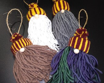 Gnome Ornaments Gryffindor House Colors