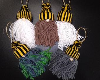 Gnome Ornaments Huffelpuff House Colors