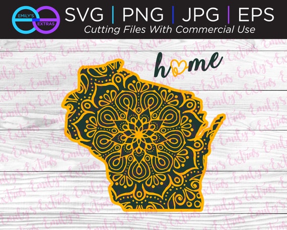Download Wisconsin Mandala Svg File Silhouette Cut Files Cricut Cut Etsy