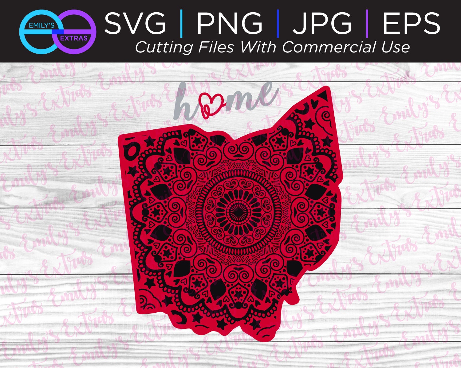 Download Ohio Mandala Svg File Silhouette Cut Files Cricut Cut Files Etsy