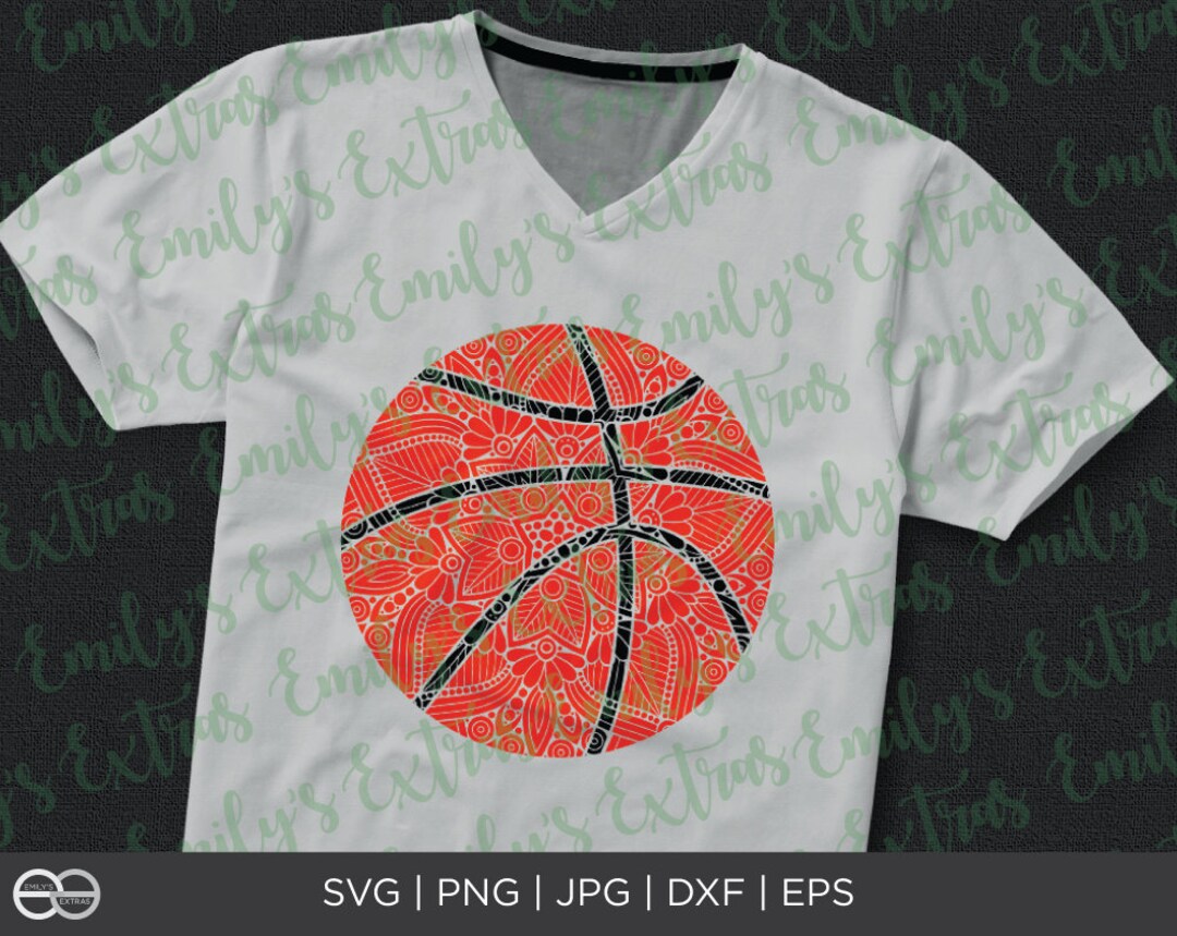 Basketball Mandala File Basketball Zentangle Basketball SVG Etsy