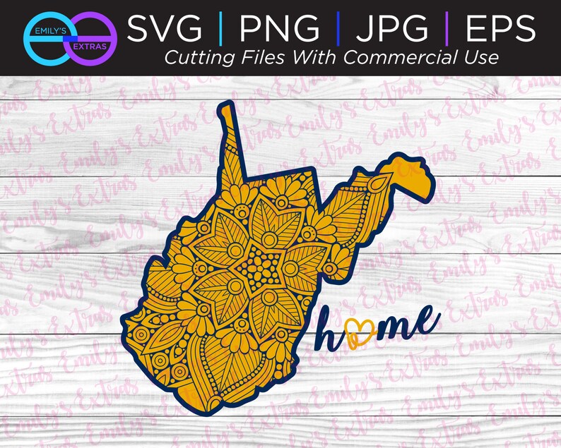 Download West Virginia Mandala SVG File Silhouette Cut Files Cricut ...